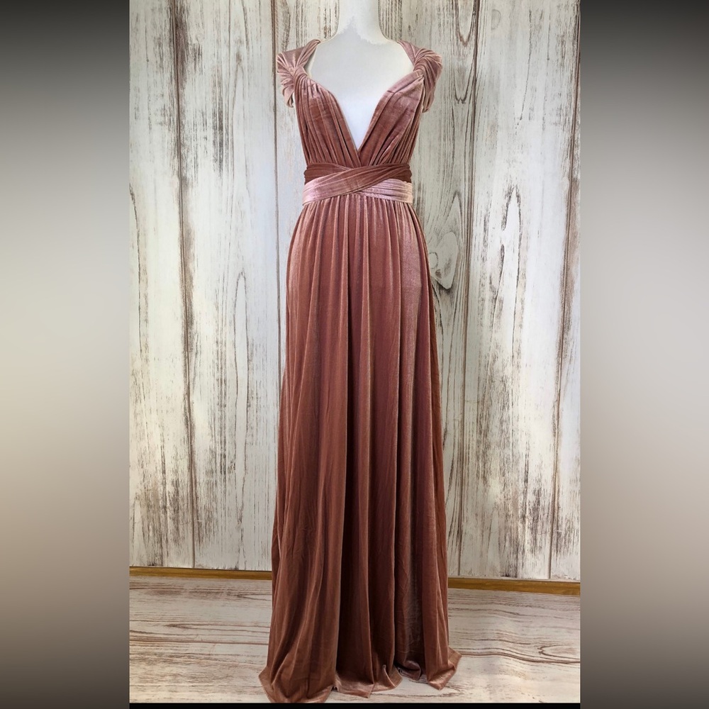 MAUVE VELVET Infinity/Bridesmaids/Convertible/Multiway/Wrap Dress